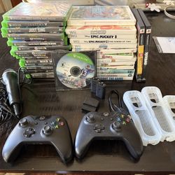 X Box and Wii Games with some Accessories 