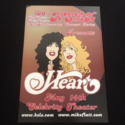 HEART Celebrity Theater Concert Poster