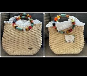 Cappelli straw purse
