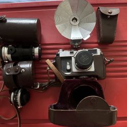 Nikon 35mm Camera With Lenses