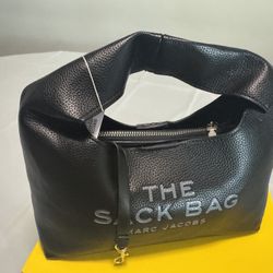 Marc Jacobs “The Sack Bag” – Black Pebbled Leather Hobo Bag
