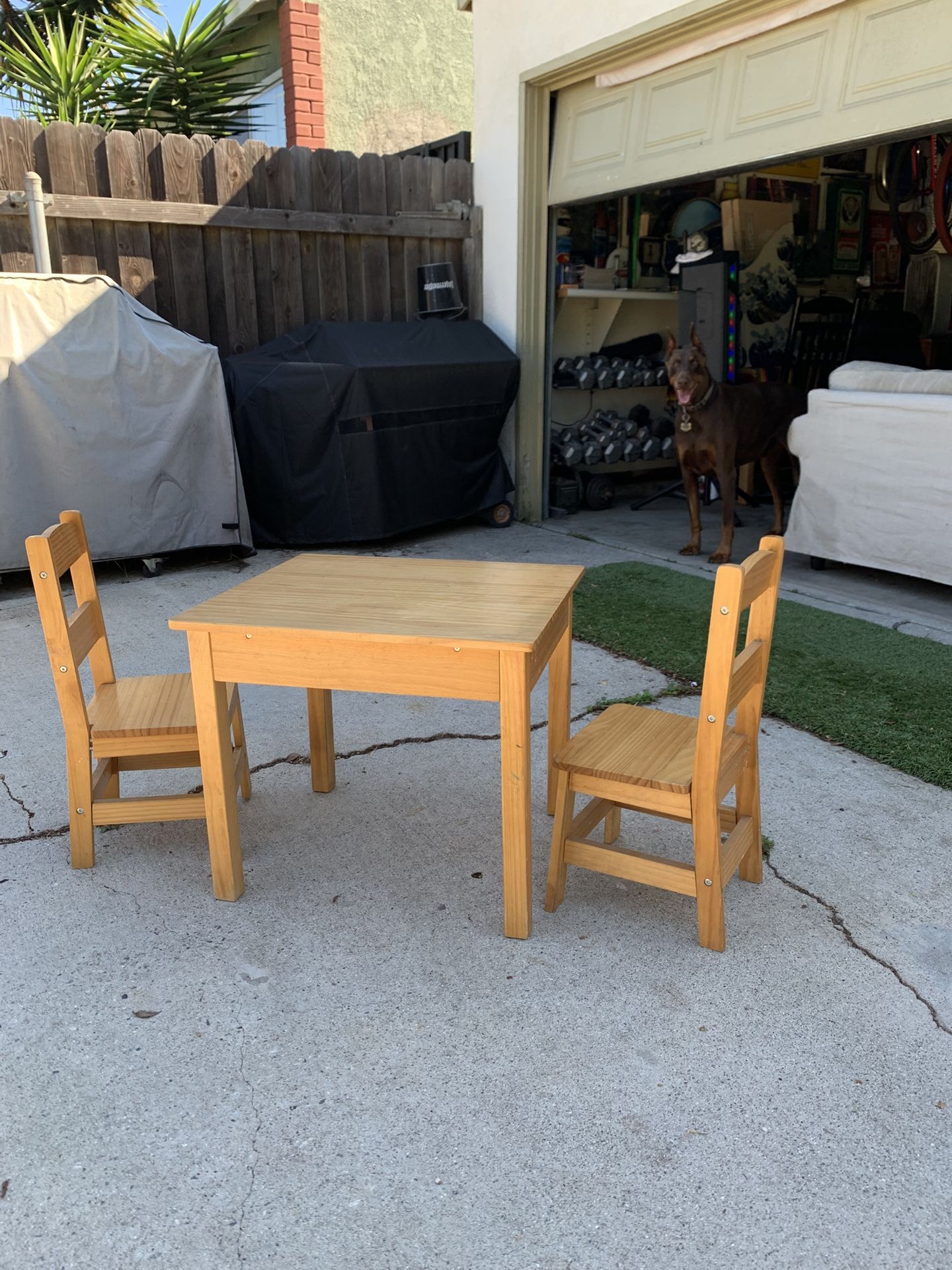 Little Kids Table / 2 Chairs In great Condition