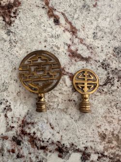 Vintage Brass Lamp Finials
