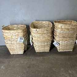 Wicker Baskets 9x9x6 in