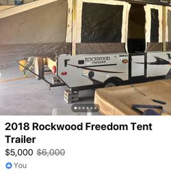 2018 Rockwood Freedom Tent Trailer