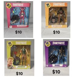 New in box 7" McFarlane Fortnite action figures