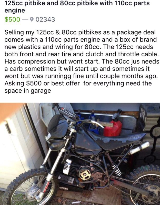 dirt bike 80cc
