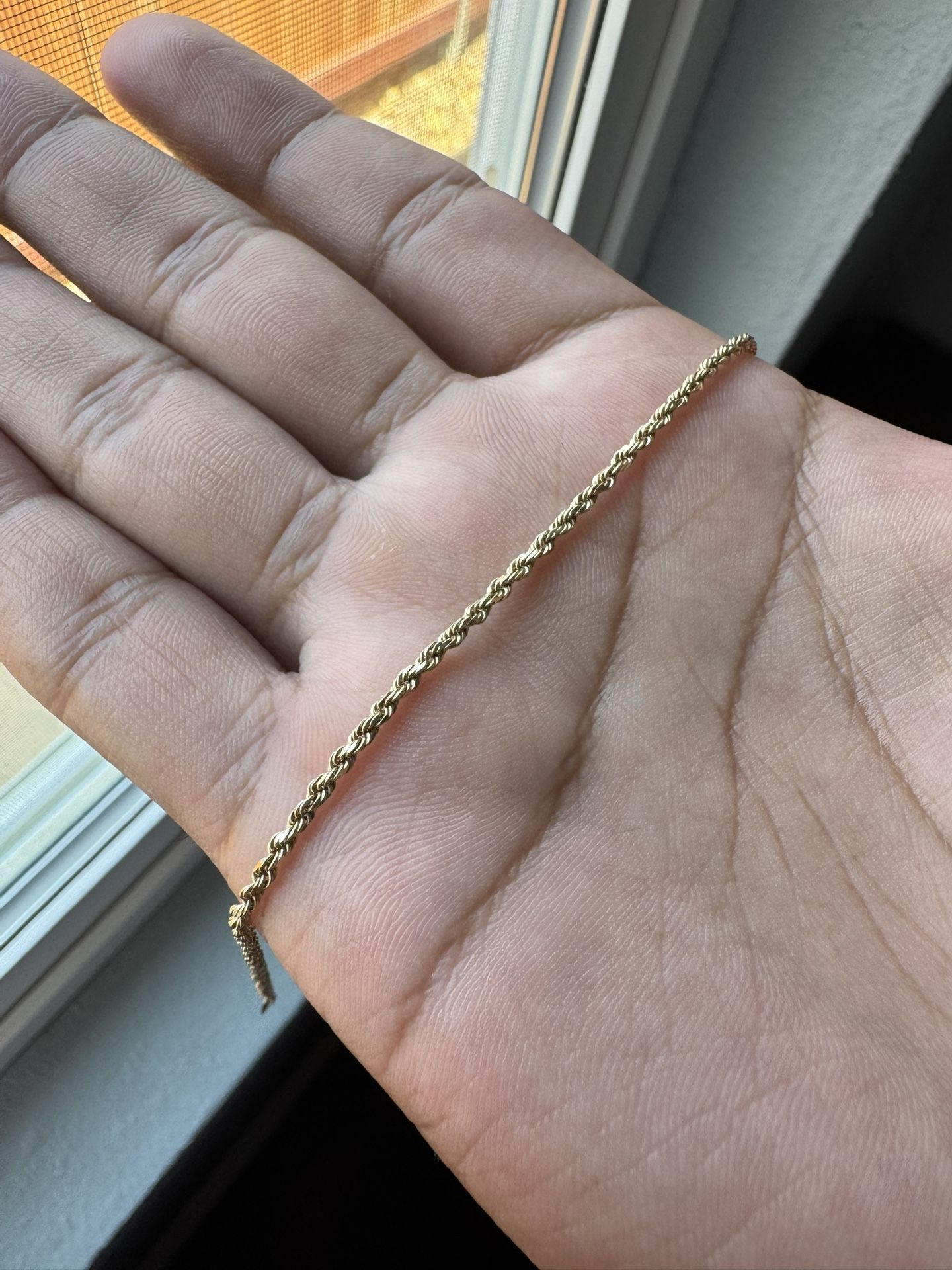 14KT Gold Bracelet Rope