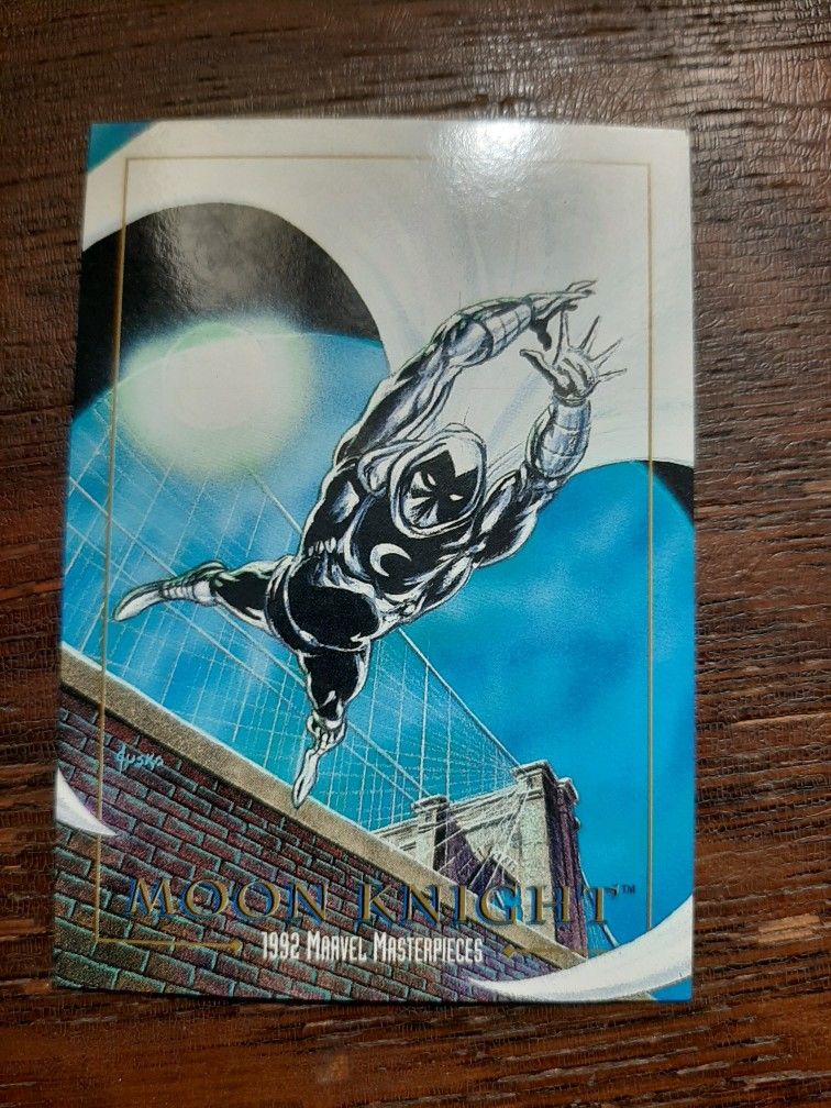 x1 1992 Skybox  Marvel Masterpieces Moon Night Card Used