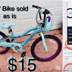 $15 Schwinn Deelite 20” Kids Bike mint Green have some rust,no or in tires,sold as is