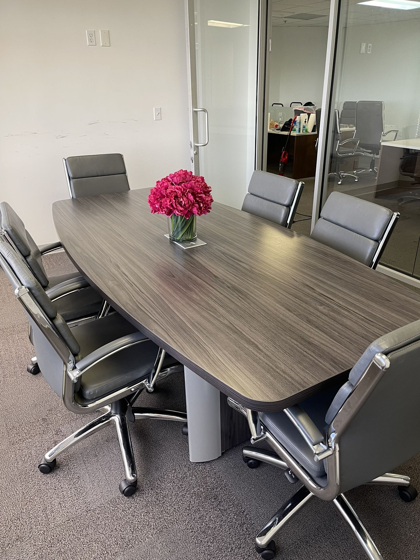Conference Room table & 6 Chairs (other Office Furniture In Description) 