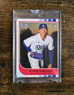 2021 Topps Vault Archives Snapshots Los Angeles Dodgers Victor Gonzalez RC #1/1