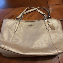 Coach Leather Champagne Purse