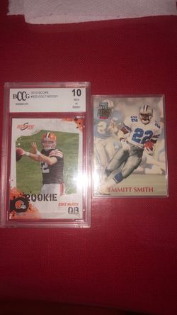 2 sport cards /Colt Maccoy-Emmitt smith