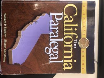 The California Paralegal Resource Guide by William P Statesky Sharon Sandberg