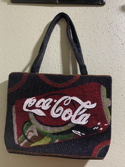 Vintage Coca Cola Beaded Purse Handbag Bag - Rare Coca Cola Can Beaded Bag 