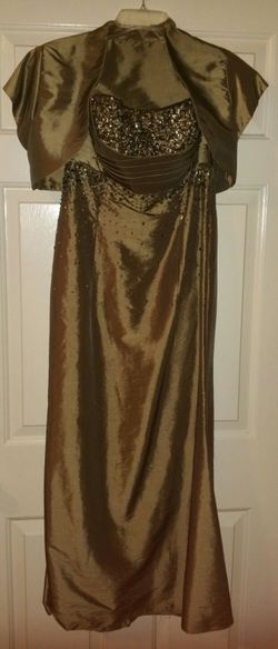 Beautiful gold n brown dress size women size 8