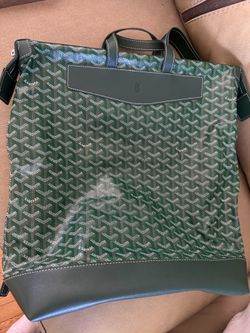 Green Goyard cisplain backpack