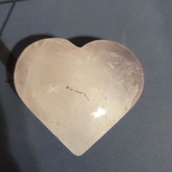 Rose Quartz Heart Crystal(real)