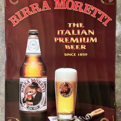 Birra Moretti Metal Sign