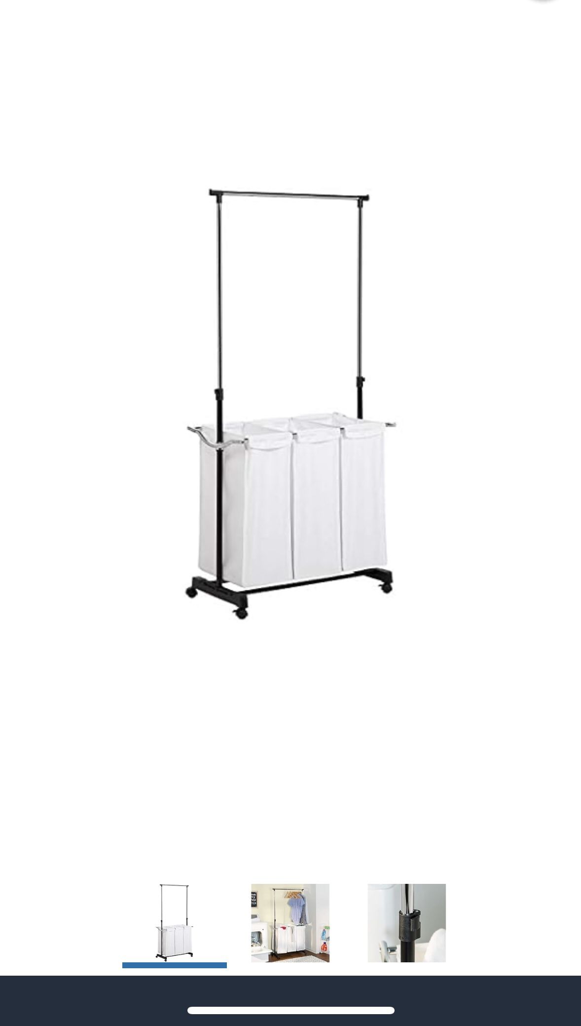 Honey-Can-Do Rolling Laundry Cart
