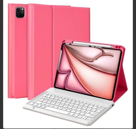 Keyboard Case for iPad Air 13 (M3, 2025/M2, 2024) & iPad Pro 12.9 inch