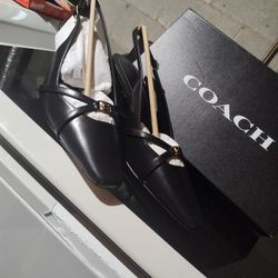 COACH
Women's Black Rowyn Slingback Pump Size 8.5 
