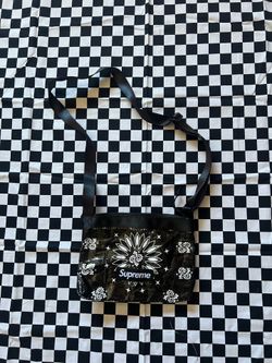 Supreme Bandana Tarp Side Bag Black