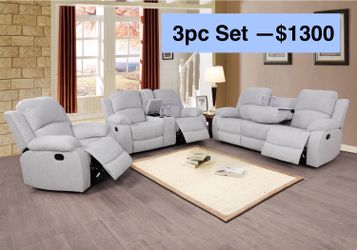 💥FREE DELIVERY💥Brand New  3PC Reclining Sofa Loveseat Chair Set