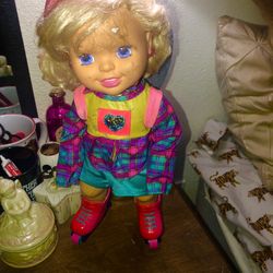 VINTAGE ROLLER SKATE  DOLL