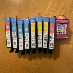 HP Unopened Ink - 9 Cartridges 