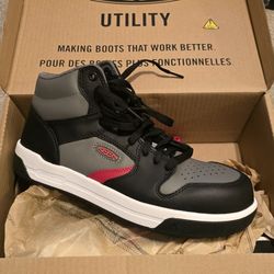 Size 8.5 - KEEN Utility Men's Overton Mid Height Composite Toe Lightweight Durable Work Sneakers
