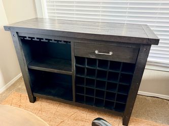 Rustic Bar with Velvet Lined Drawer