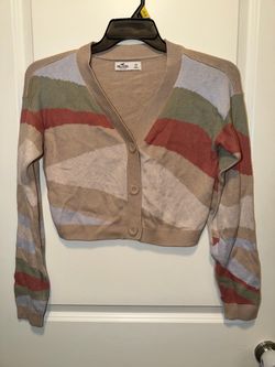 Hollister cropped V-neck cardigan size xsmall