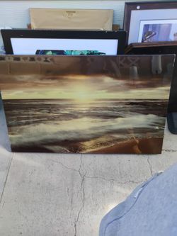 Large Canvas print Of Ocean 