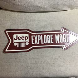 Metal Wall Art Jeep Sign