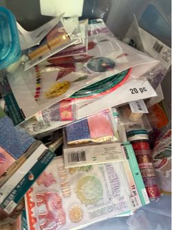 Bucket full of new    Craft stuff