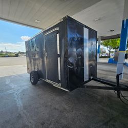 Trailer 6x12 "2012" Obviously Used, But Pulls Great No Leaks 6ft Height Interior Clean Documentation In Hand ✋️ READ DESCRIPTION, LEA PRIMERO. 