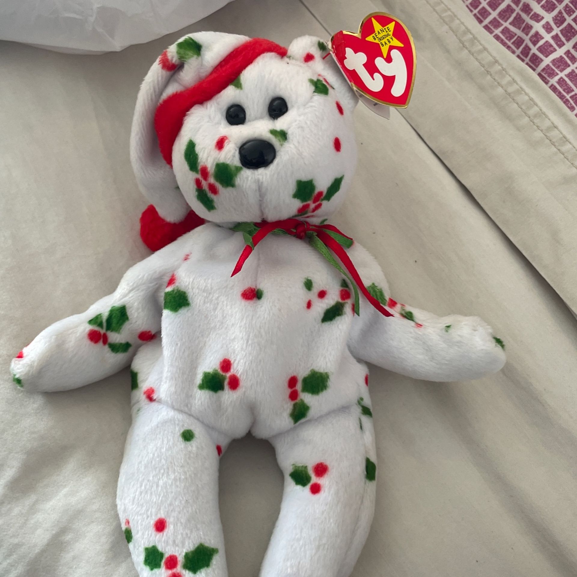1998 Holiday Bear Beanie Baby 
