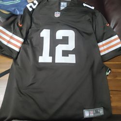 Cleveland brown Sanders number 12