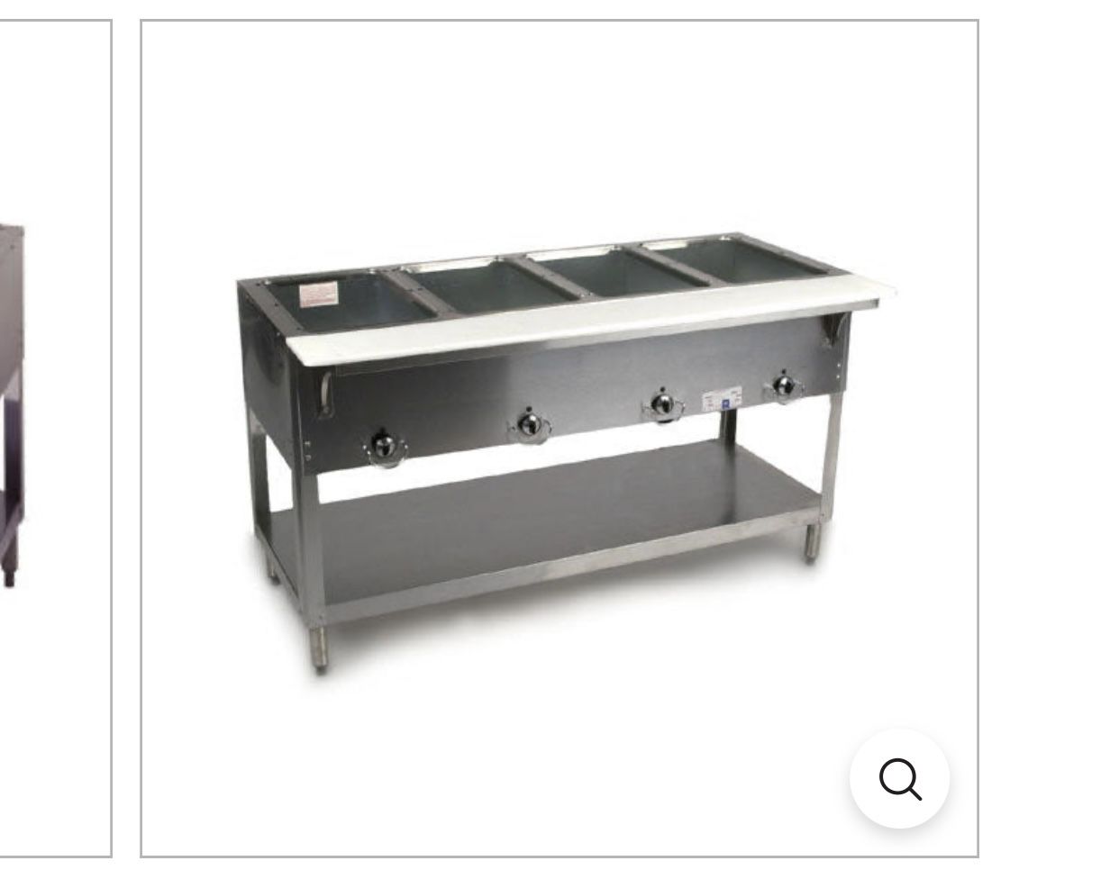 Duke 304 4-Well Aerohot Steamtable Hot Food Unit, 55-3/8", Natural Gas