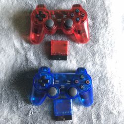 Transparent Ps2 Wireless Controller Lot