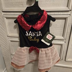 NEW NWT Santa BABY DRESS for Dog Size L