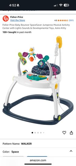 Fisher price baby Bouncer space saver Jumperoo Musical Activity Center