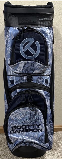 2023 Hawaiian Open Scotty Cameron Floral Blue Explorer Circle T Cart Bag