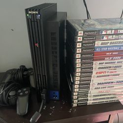 PS2  PlayStation 2 with games
