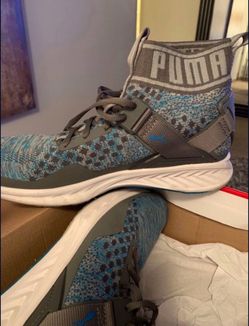 Puma High-Top Knit Sneakers