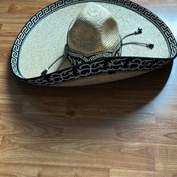 Sobrero de charro paja