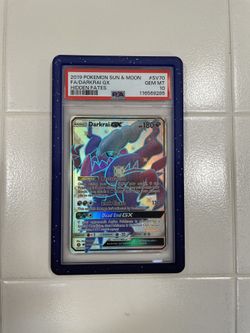 2019 Pokemon SM Hidden Fates Darkrai GX #SV70/SV70 PSA 10