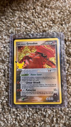 Team Magma's Groudon Holo Pokémon Card 9/95